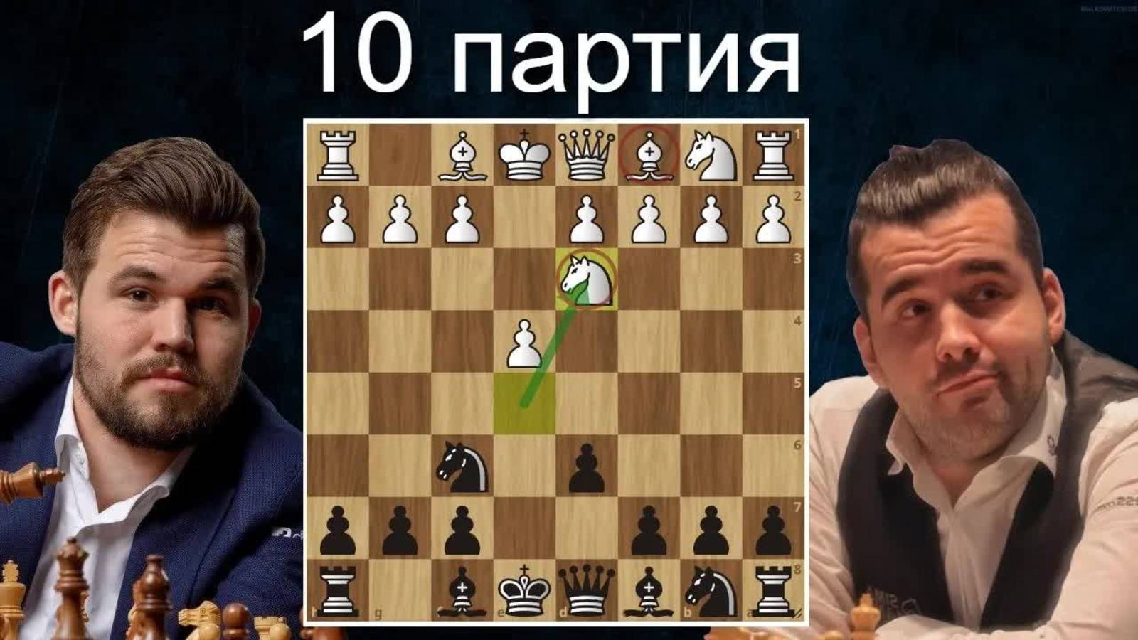 Чемпион БАЛУЕТСЯ!  Магнус Карлсен-Ян Непомнящий 10 партия. Дубай 2021. Матч на первенство мира