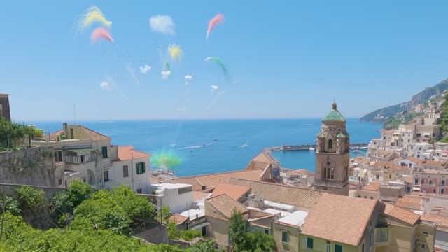 🌺 SmartTV 4К ➤ Живописная экскурсия по Амальфи, Италия - UHD 50fps с подписями!