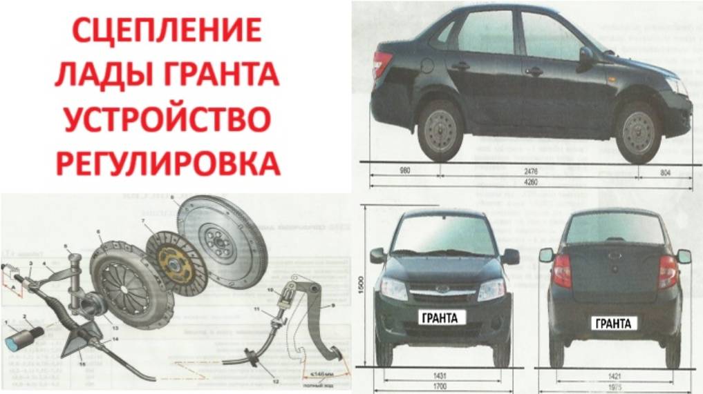 Описание сцепление автомобиля LADY Granta 8 клапанов