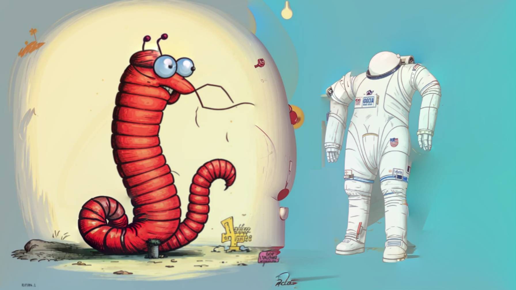 Червяк Джим в скафандре белом в бой с врагом вступит смело. Earthworm Jim: Special Edition (SegaCD).