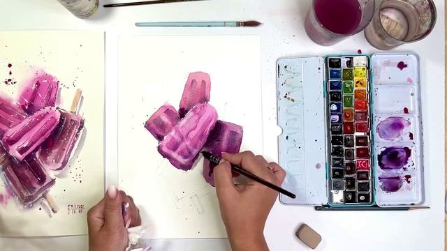 Мастер-класс от Натальи Пилипюк. Рисуем акварелью