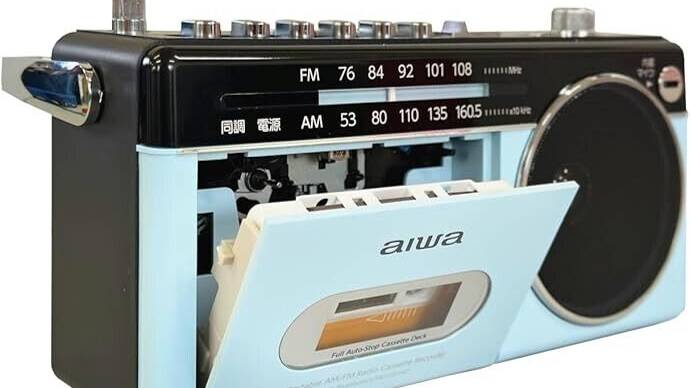 Кассетный магнитофон Aiwa boom box audio -G RCP3 pastel blue am/fm-радио Япония-новодел