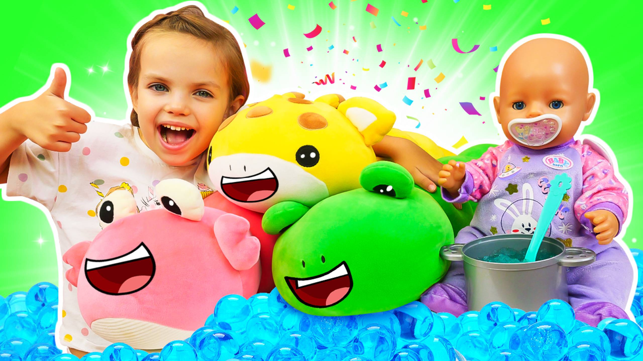 ВОЛШЕБНЫЕ гусеницы едят бананы и яблоки!  Майя заботится о малышах с Беби Бон Линой - Веселое видео