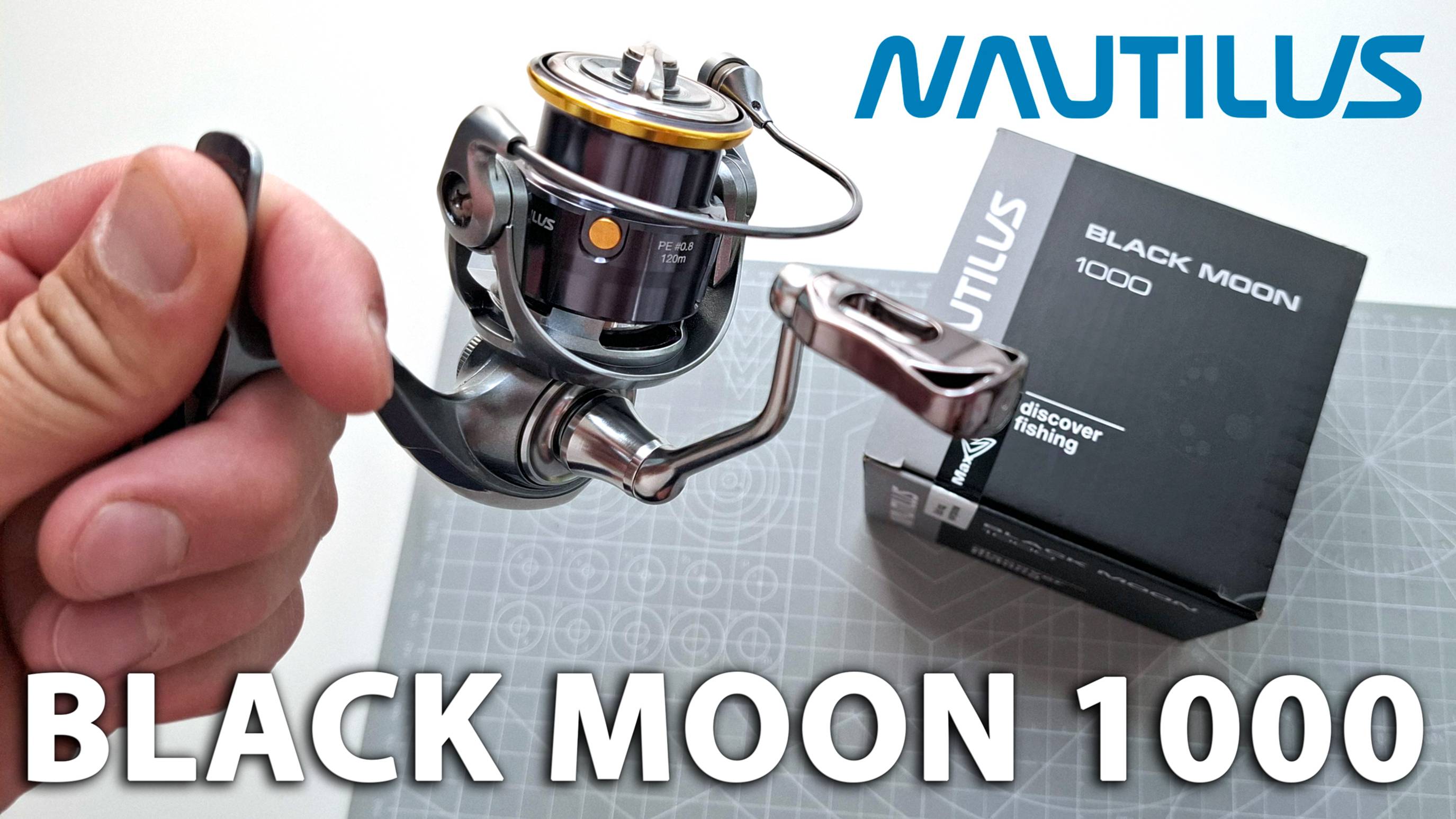 Спиннинговая катушка Nautilus Black Moon 1000. Рыболовная распаковка.