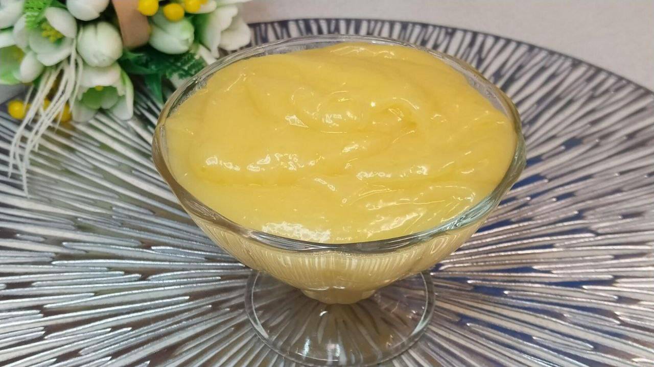 Лимонный курд для торта. Заварной лимонный крем