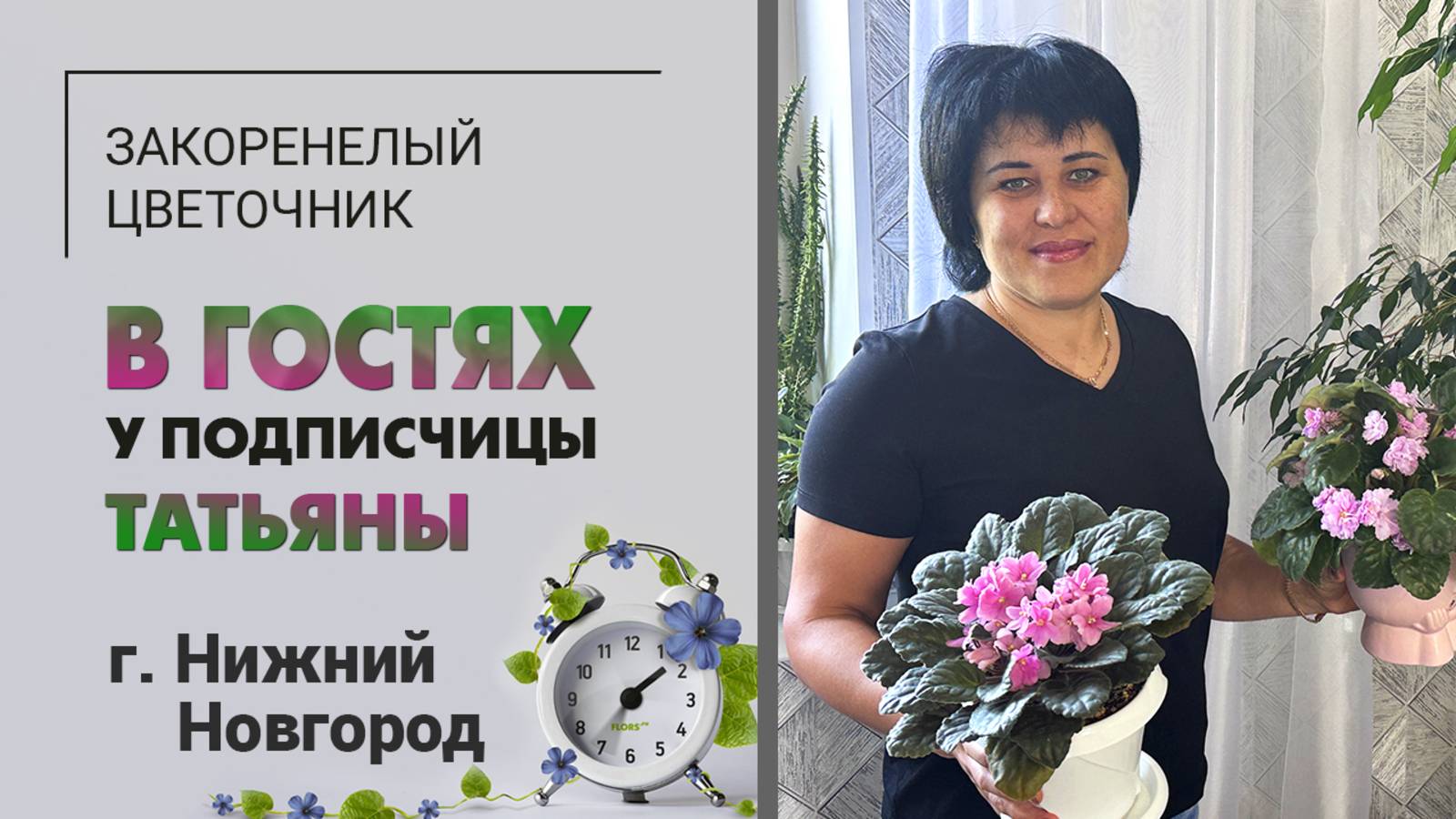 В гостях у Татьяны. Нижний Новгород. Крассулы или фиалки? Считаем вместе и голосуем за растения.