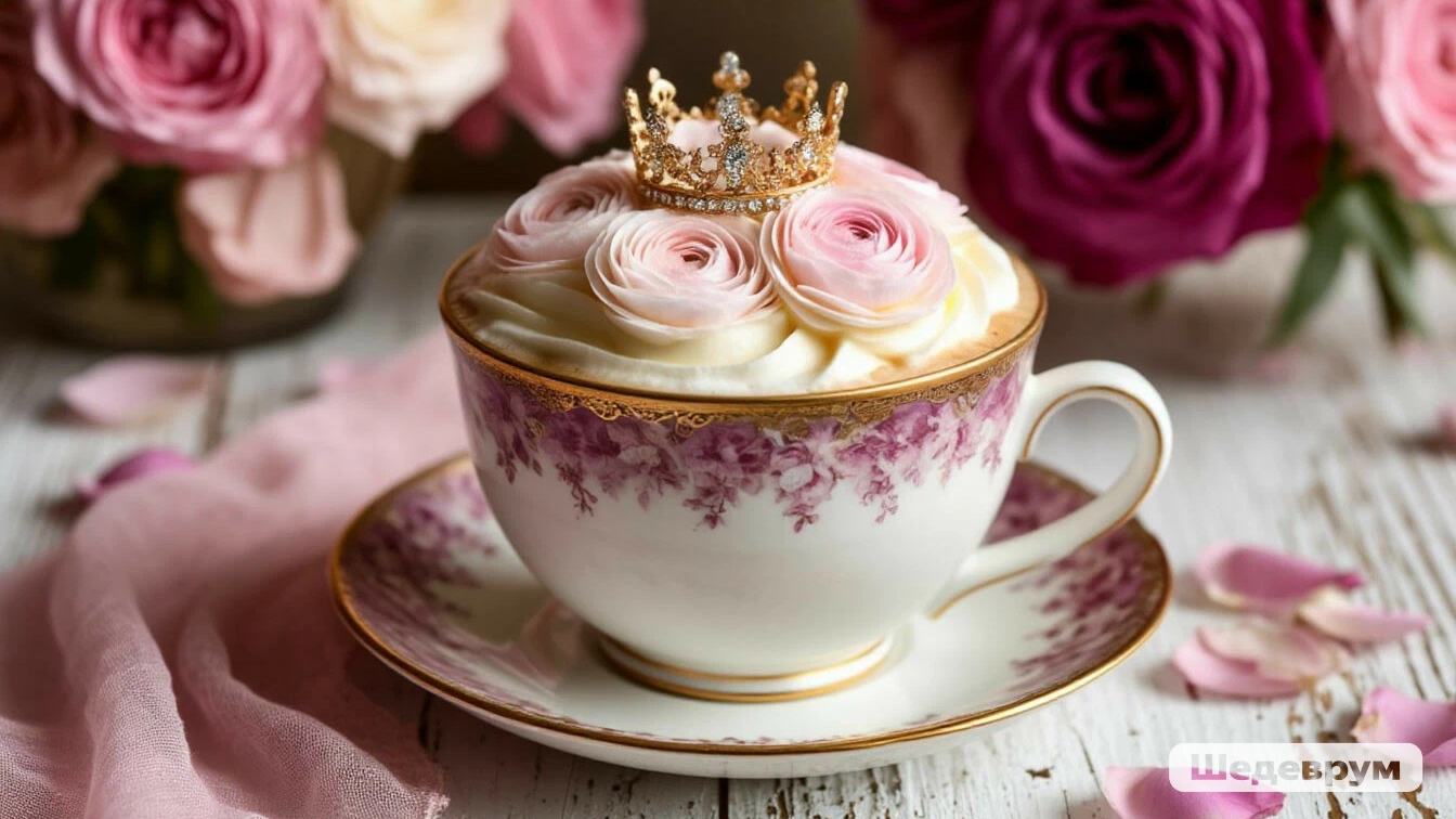 Кофе, кусочек тортика, красивый ролик! что ещё надо для доброго утра!