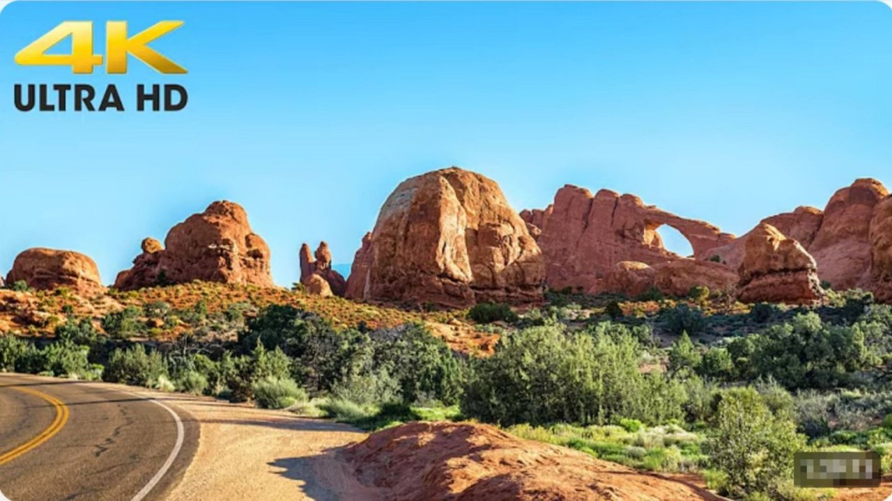 🚗 SmartTV 4К ➤ Национальный парк Арки, по живописной дороге Моава, штат Юта! UHD 60fps