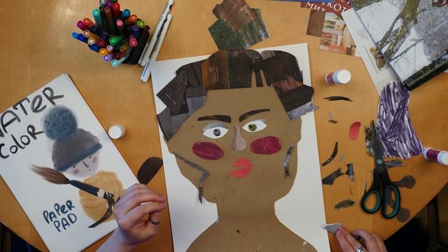 Мастер-класс от Дарьи Горовой - портретный коллаж