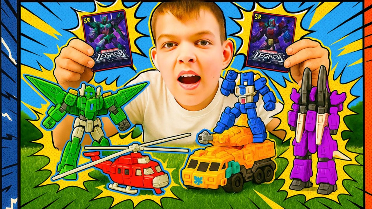 Роботы трансформеры Glory Alliance отправляются на игровую площадку - ищем энергетические камни!