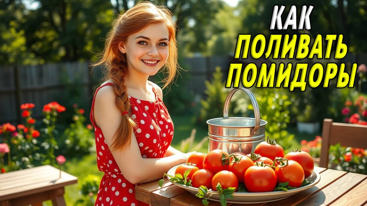 Как поливать помидоры