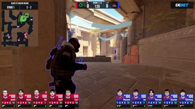 TYLOO JamYoung -5 (1 round) BLAST.tv Austin Major 2025 Stage 1 против  FlyQuest