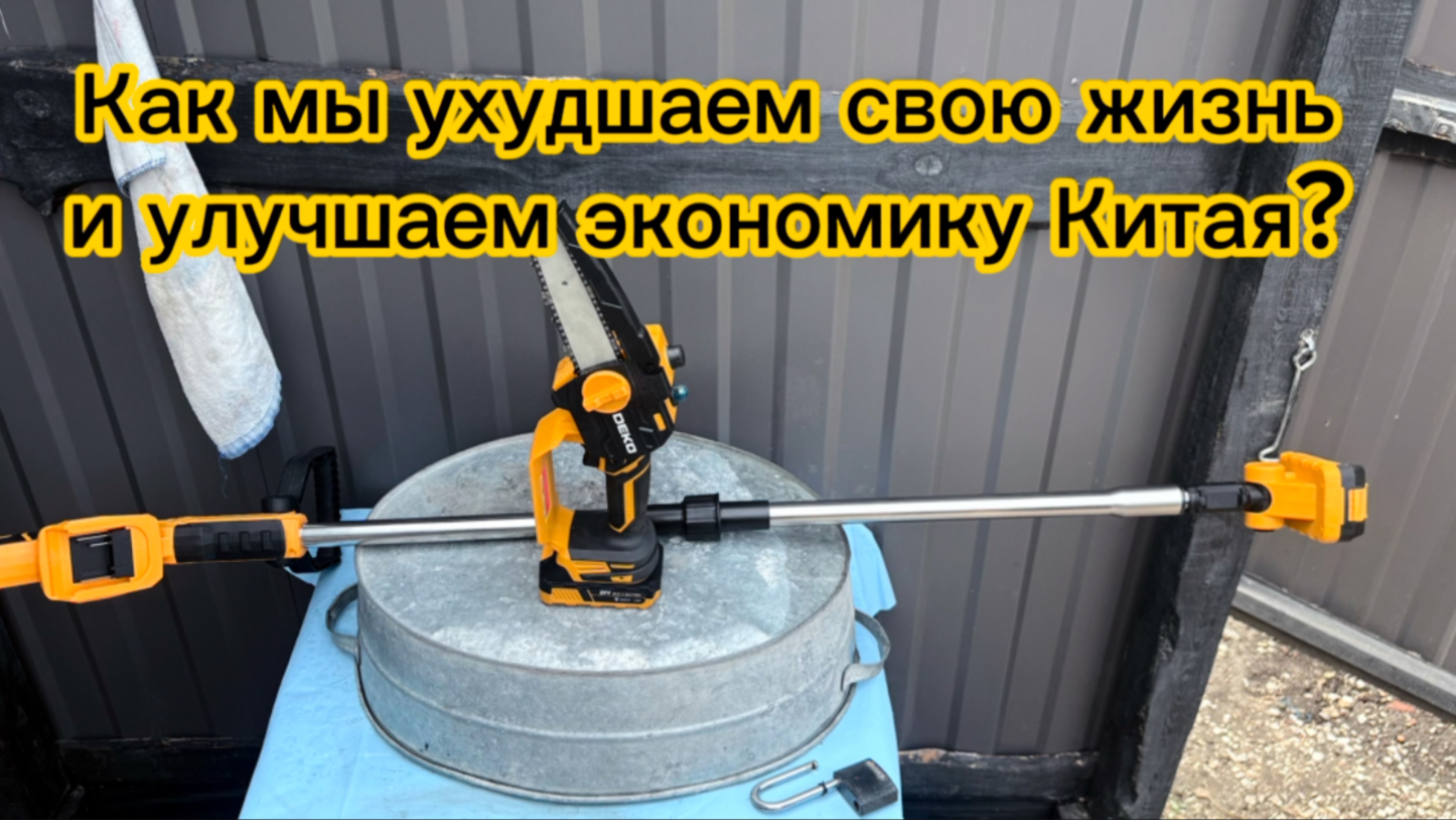 Как мы ухудшаем свою жизнь и улучшаем экономику Китая?  Обзор пилы для обрезки веток «ВЕКО».