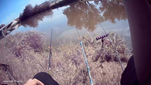 Немного порыбачил на Полудонку на реке Усень 🎣 Рыбачил на перловку. Прикормка своя. Клев вялый.