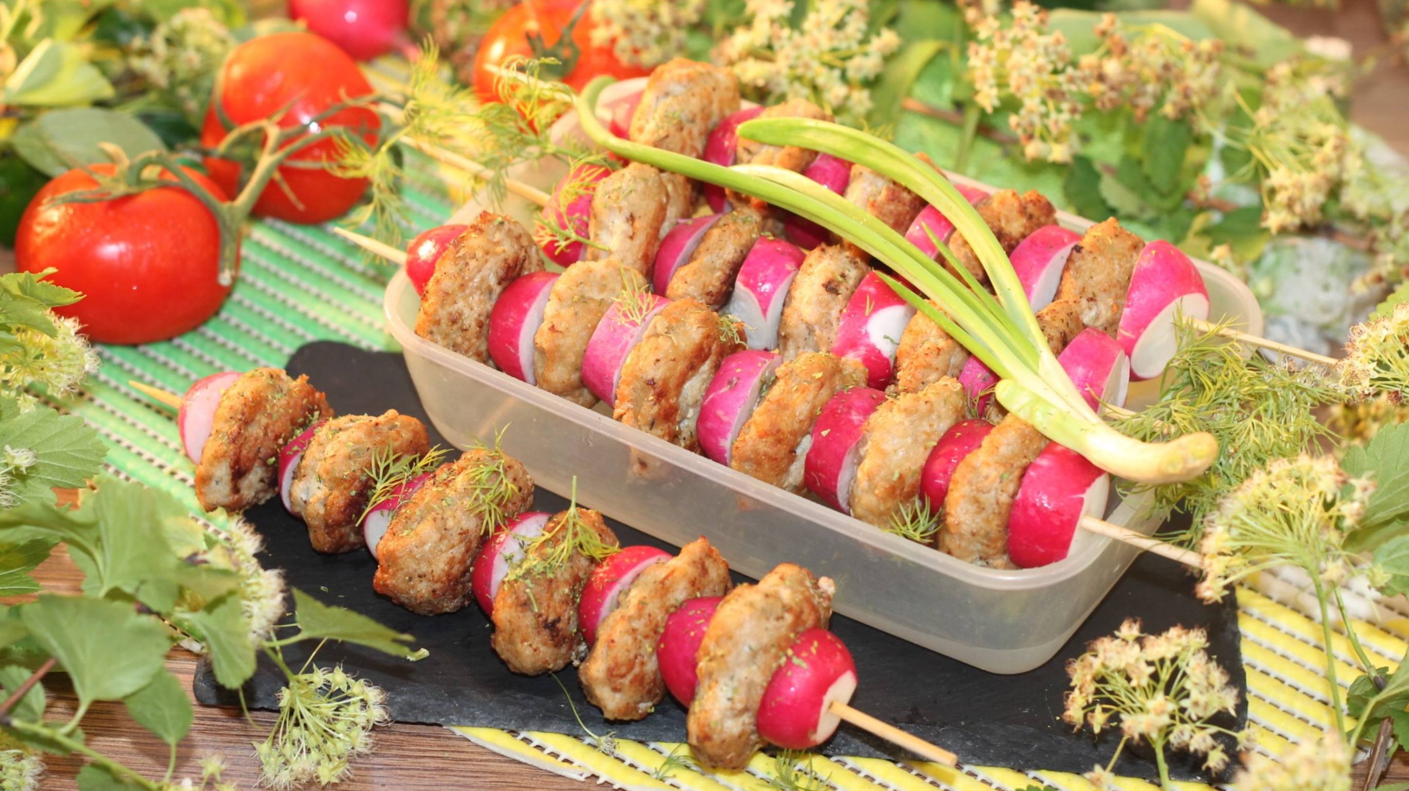 Шашлык из индейки в азиатском стиле