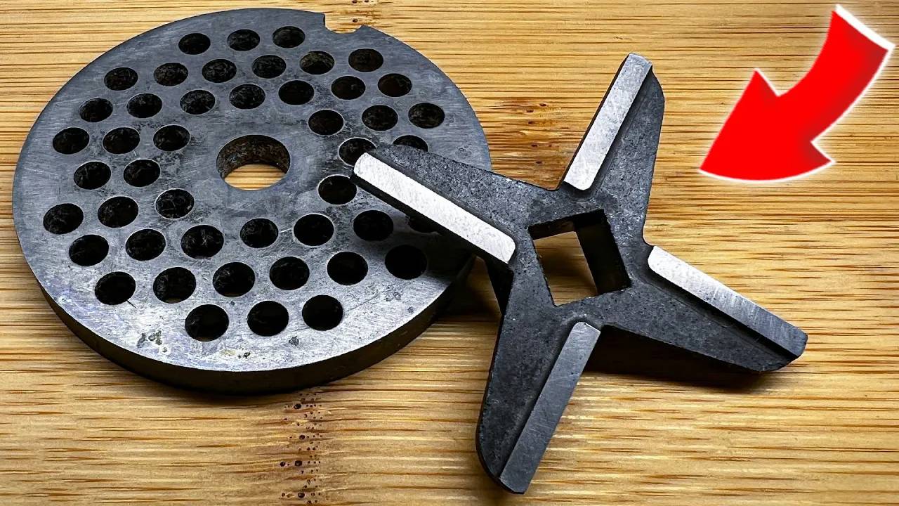 Как быстро и легко заточить нож для мясорубки "электрическая и ручная" в домашних условиях!