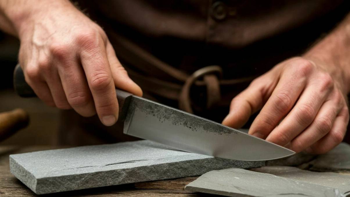 Прямо из СССР! НОЖ как бритва! Работает? Как заточить нож своими руками!