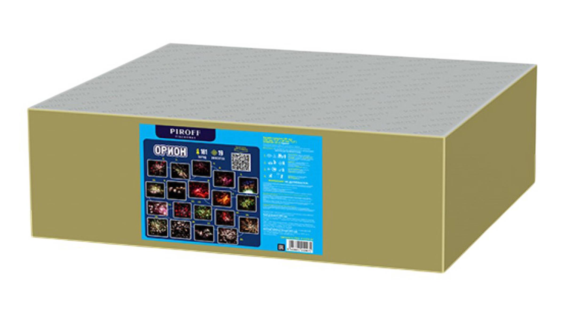 БСК0418112-15 Веерный салют "Орион" (1,2"/1,5" х 181 залп) "Piroff Fireworks"