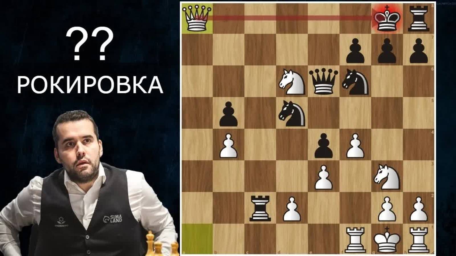 ШОК  Гроссмейстер забыл правила РОКИРОВКИ  Я.Непомнящий - У.Со  Чемпионат мира по шахматам ФИШЕРА