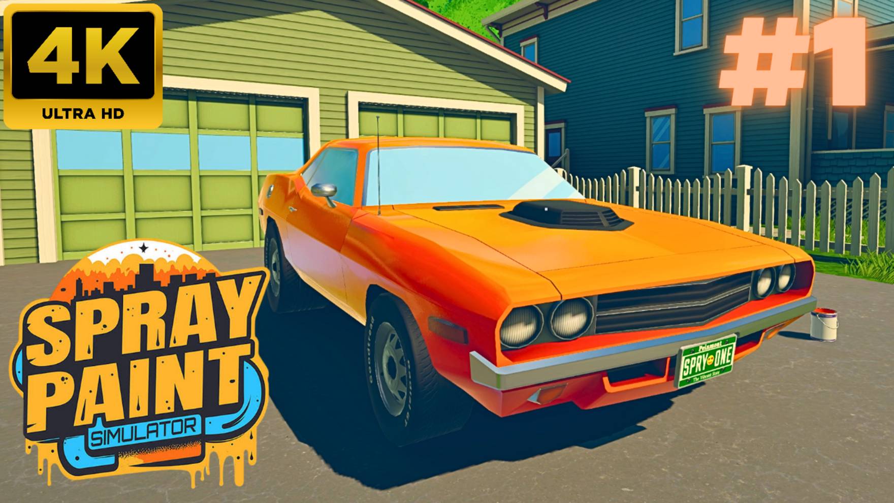 Spray Paint Simulator:  The Wheels #1 (4K)