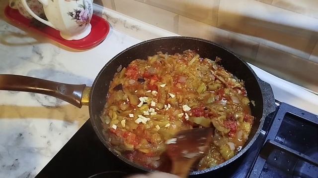 Тушим прожариваем овощи на мангале