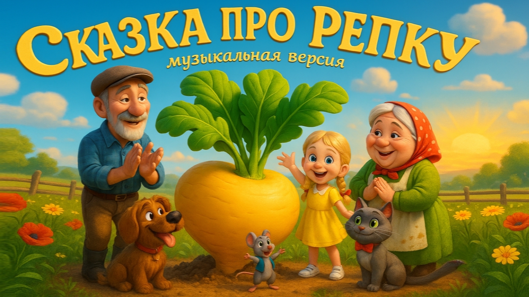 РЕПКА: СКАЗКА ДЛЯ ДЕТЕЙ! | Музыкальная версия сказки про репку | Аудиосказки на канале ЛалаВОЙ.