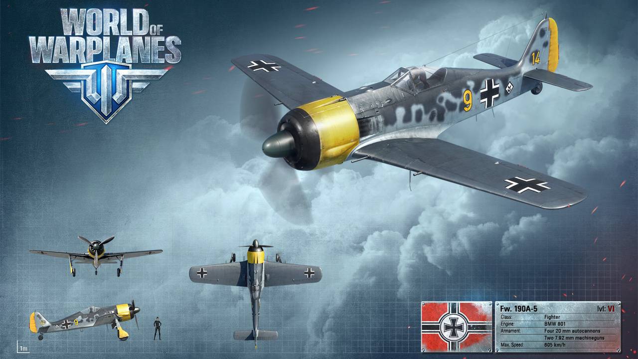 World of Warplanes: Fw190 A-5 "низколетящий бомбер" :)