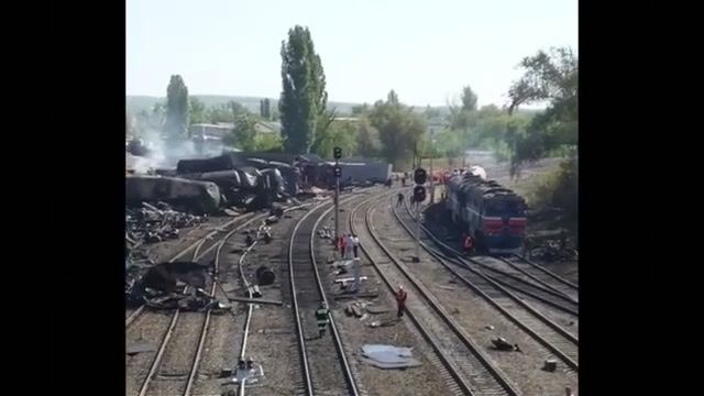 Крушение на станции Белая Калитва 9 мая 2013 г.