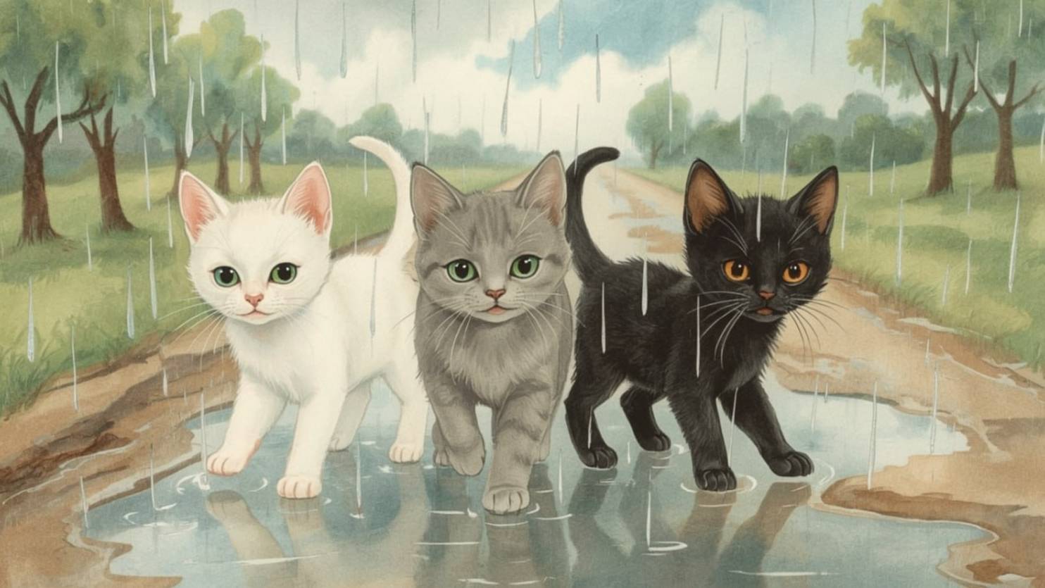 ТРИ КОТЕНКА. СКАЗКА