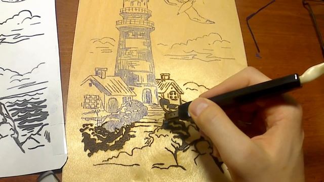 Как правильно выжигать по дереву_