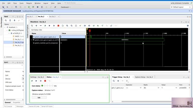FPGA начального уровня :: Часть 8.2 :: Отладка и запуск PUF
