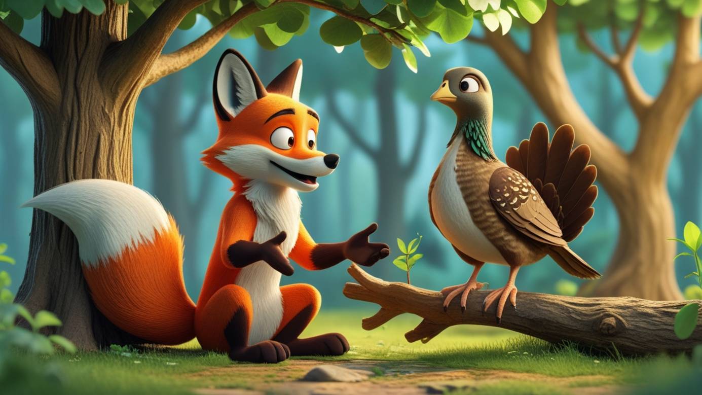 ЛИСА И ТЕТЕРЕВ СКАЗКА ДЛЯ ДЕТЕЙ