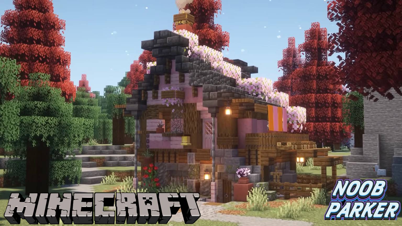 Майнкрафт расслабляющий лонгплей, уютный домик в цветущей вишне