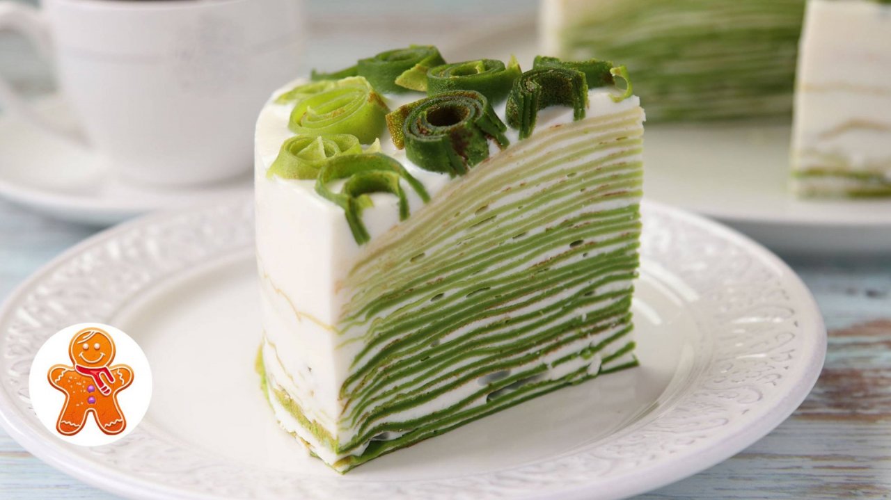 Блинный торт "Весенний" в стиле Омбре