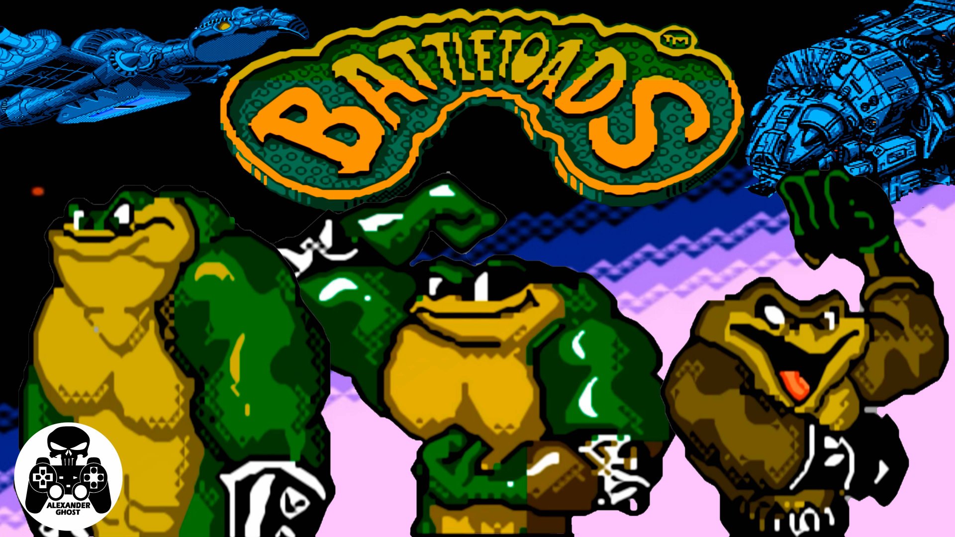 Battletoads (Боевые Жабы) прохождение Rash NES/Famicom/Dendy