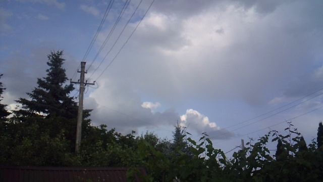 Облачный пейзаж: окраина тучи