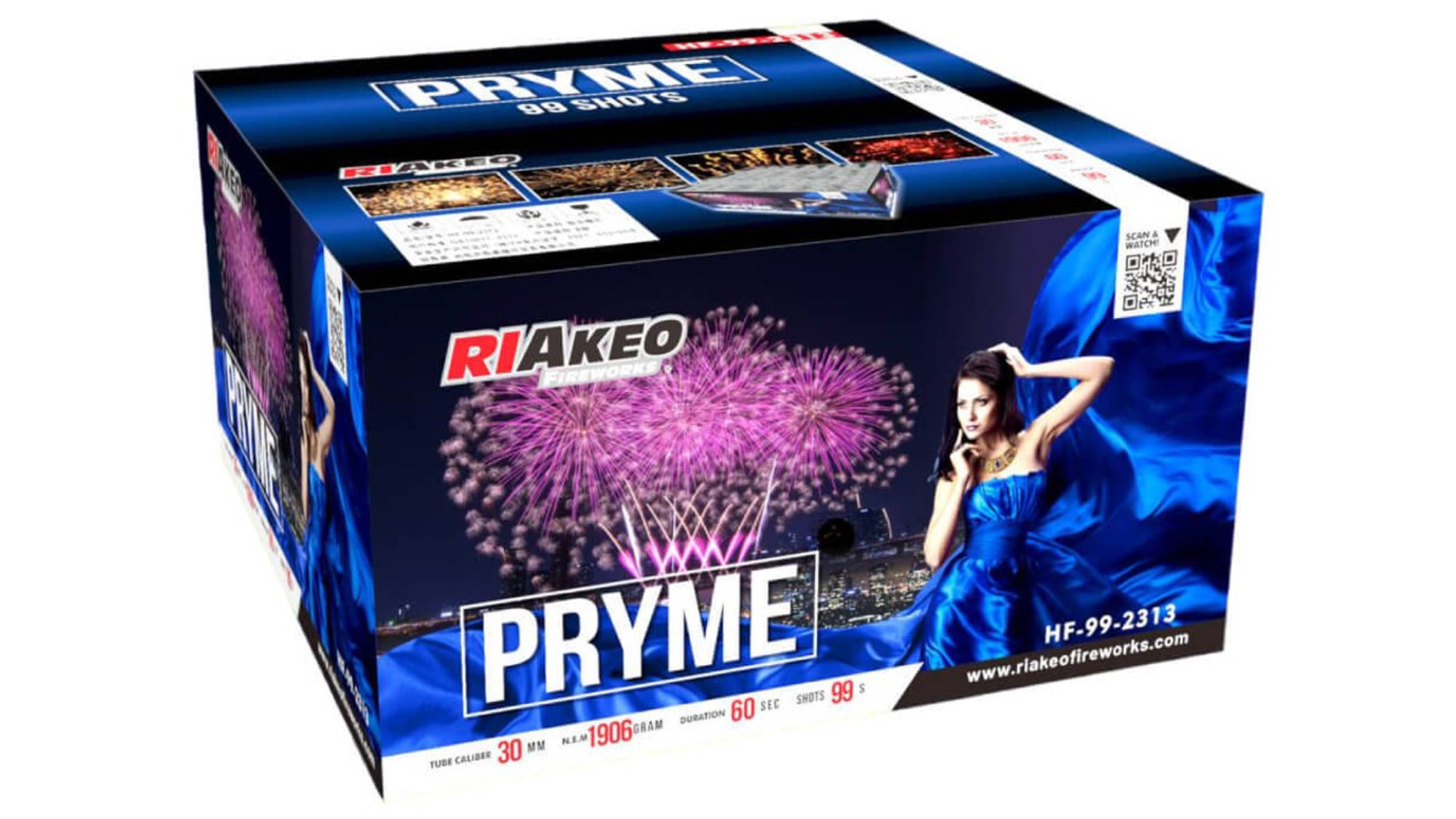 FP-B132 Веерный салют "PRYME" (1,2" х 99 залпов) "Фаворит Пиро Групп"