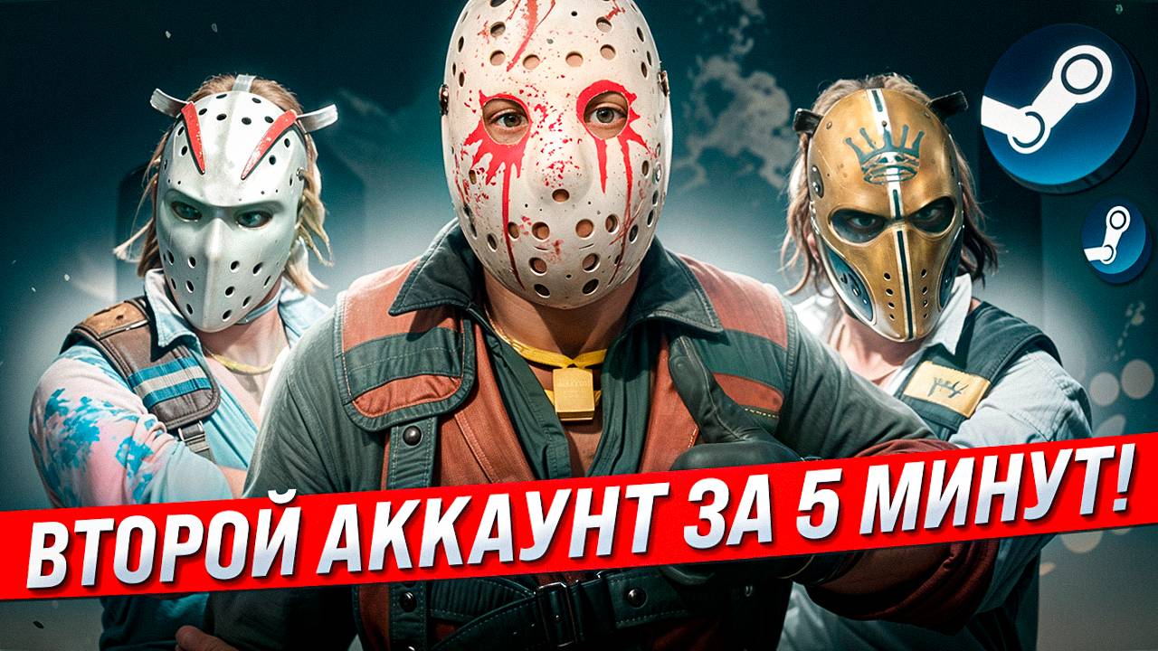 КАК СДЕЛАТЬ ВТОРОЙ АККАУНТ КС 2 / Как создать новый аккаунт в Steam за 5 минут!