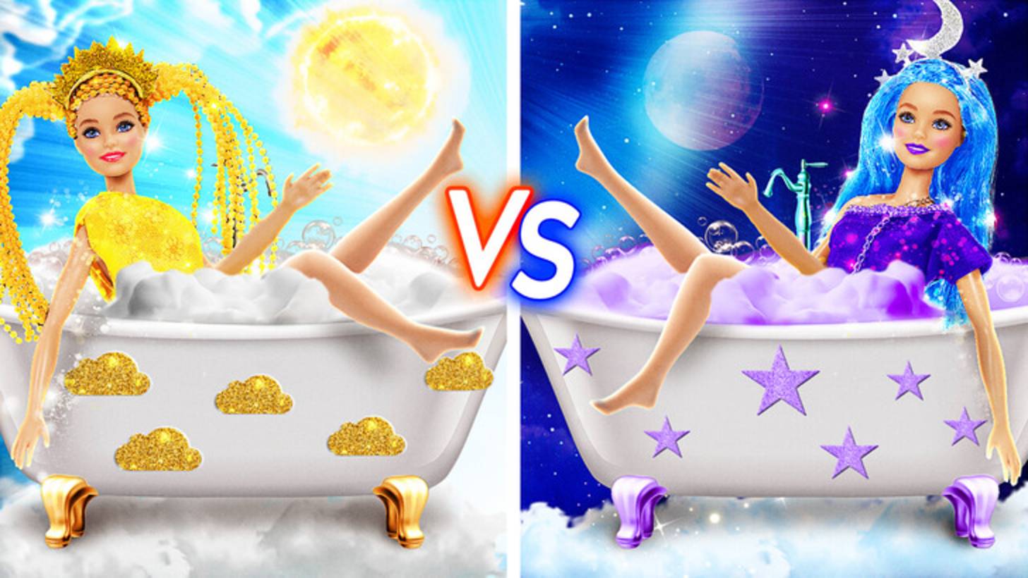 🌙Ночная vs Дневная кукла ☀️ Преображение в стиле Челлендж!