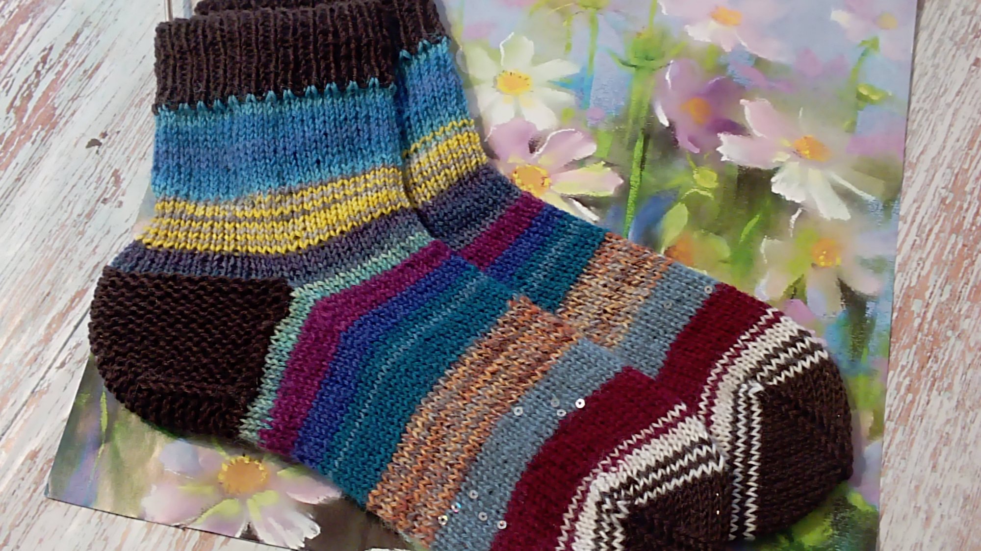 Восьмой этап и итог игры - авантюры Уютный носочек с Екатериной Шурм.