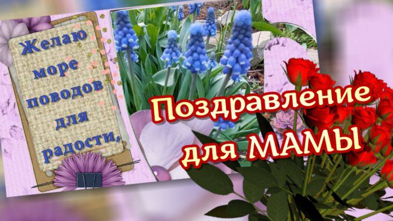 С днем рождения, милая мама! Красивое поздравление для мамы