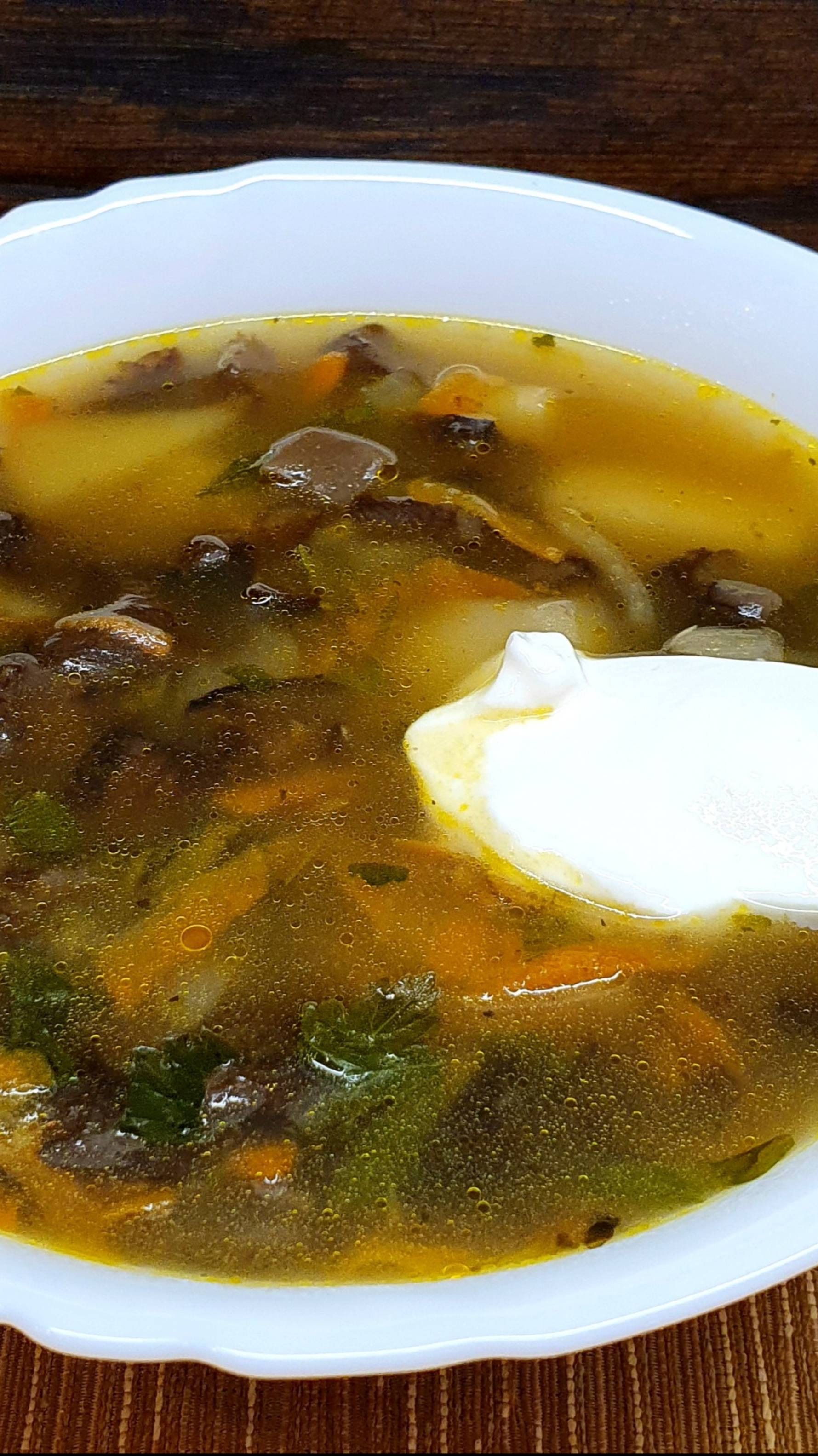 Груздянка - грибной суп из свежих груздей