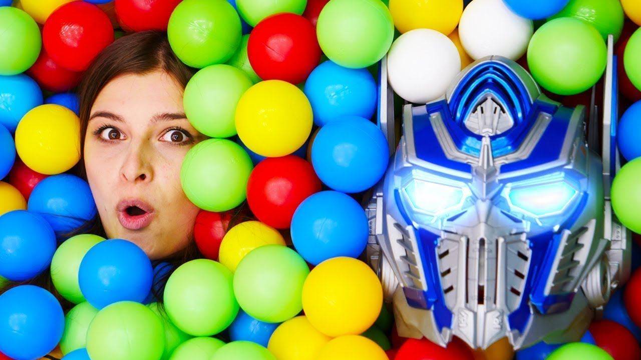 Трансформеры Прайм и Маша Тойклаб во власти Десептиконов! Видео игры битвы для детей