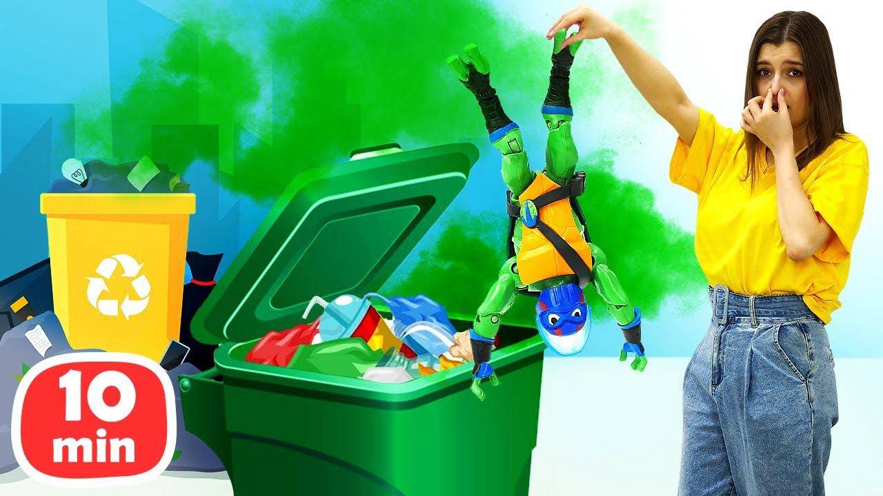 Куда исчезли Донателло и Рокстеди? Сборник видео для детей про игрушки Черепашки Ниндзя