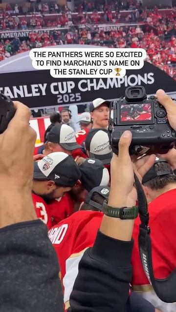 The Panthers Find Brad Marchand's Name On The Cup