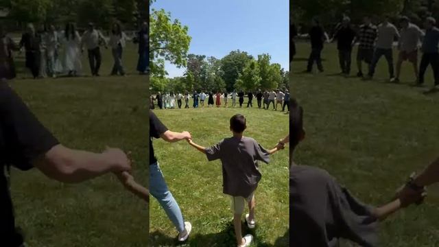 Осуохай - якутский круговой танец на Ысыахе Саха - Канадской Диаспоры в Торонто 15 июня 2025 года