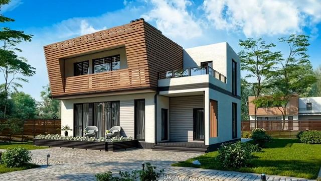 🏡 Проект БП-174: Современный коттедж для комфортной жизни от БЭНПАН! 🏡