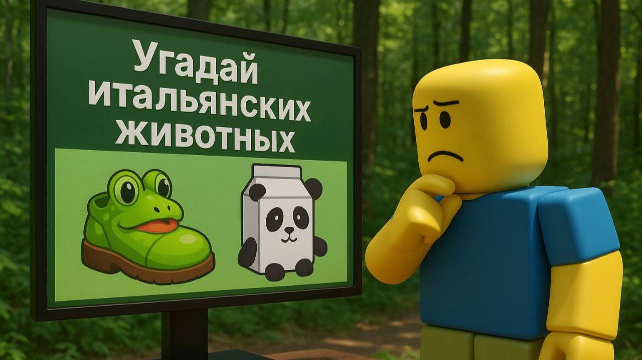 Угадываем итальянских животных в РОБЛОКСЕ