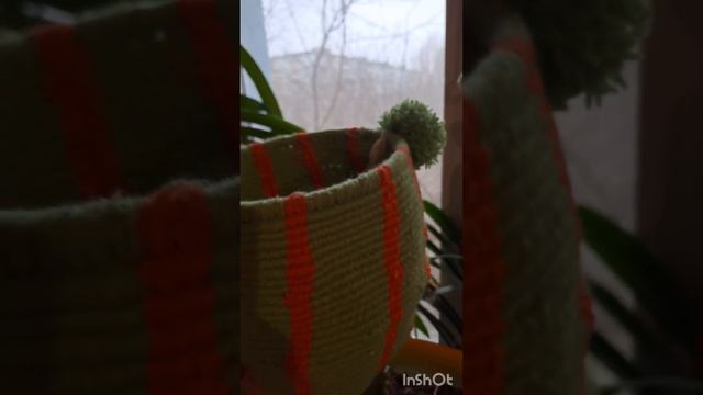 Макраме корзинка репсовыми  узлами