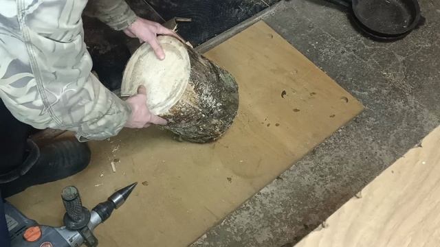 Дровокол    Или щепкокол     Честный тест китайской насадки на перфоратор или дрель.